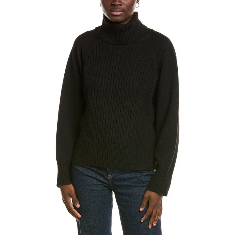 Michael Stars Womens  Storm Turtleneck Pullover, Black
